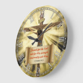 Grande Horloge Ronde Religious Bible quota Versalizable Clock (Angle)