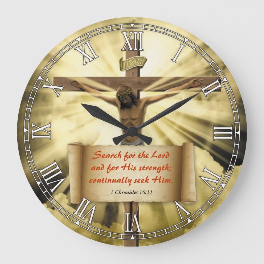 Grande Horloge Ronde Religious Bible quota Versalizable Clock (Recto)