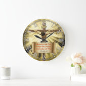 Grande Horloge Ronde Religious Bible quota Versalizable Clock (Maison)