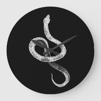 Grande Horloge Ronde Relógio de Parede Snake