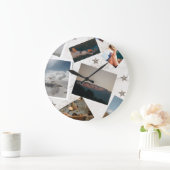 Grande Horloge Ronde Reloj Acrílico Personalizable | Arte y Fotos (Maison)