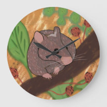 Reloj de pared con diseño ratoncito