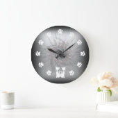 Grande Horloge Ronde Reloj de pared con gatos (Maison)