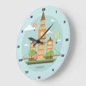 Grande Horloge Ronde Reloj de pared Londres  (Angle)