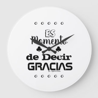 Grande Horloge Ronde Reloj de pared Motivacional