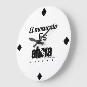 Grande Horloge Ronde Reloj de pared motivation (Angle)