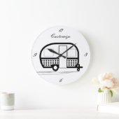 Grande Horloge Ronde Remorque classique Caravan Thunder_Cove (Maison)