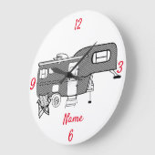 Grande Horloge Ronde Remorque classique Caravan Thunder_Cove (Angle)
