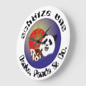 Grande Horloge Ronde Rencontre Panda (Angle)