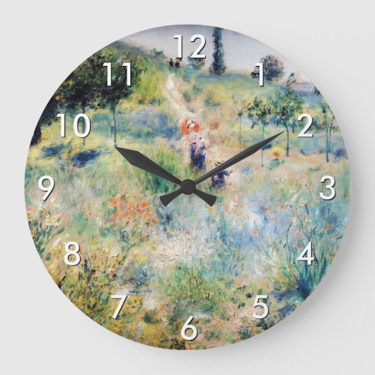 Grande Horloge Ronde Renoir - Chemin menant à travers l'herbe haute (Recto)
