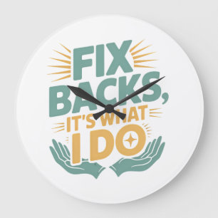 Grande Horloge Ronde Réparez les dossiers C’est ce que je fais Citation