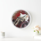 Grande Horloge Ronde Repose de Westie (Maison)