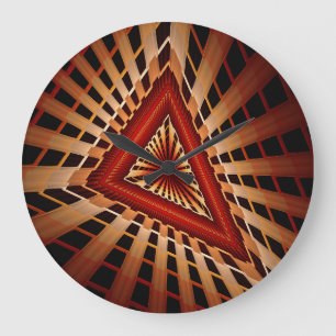 Grande Horloge Ronde Réseau Fantastique 3D Moderne de Conception Graphi