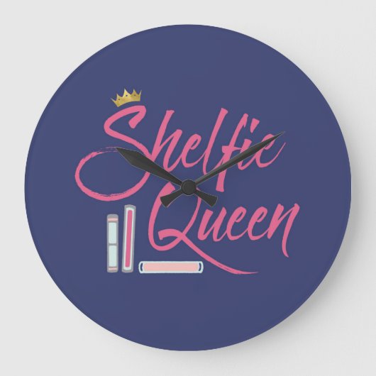 Grande Horloge Ronde Réserver Lover Shelfie Queen (Recto)