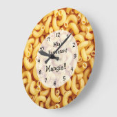Grande Horloge Ronde Restaurant italien Pasta Thème (Angle)