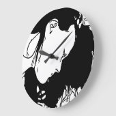 Grande Horloge Ronde Retenez Les Cheveux (Angle)