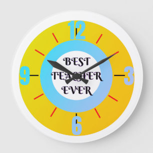 Grande Horloge Ronde Retour à l'école, appréciation de l'enseignant, me