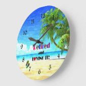 Grande Horloge Ronde Retraité et adoré ! (Angle)