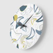 Grande Horloge Ronde Rétro Boomerang ! (Angle)