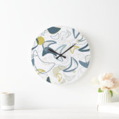 Grande Horloge Ronde Rétro Boomerang ! (Maison)