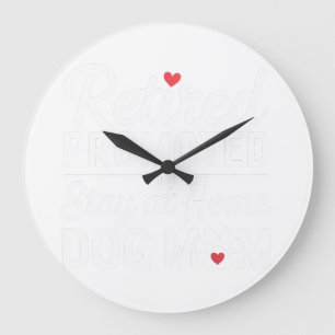 Grande Horloge Ronde Retro Border Collie Sunburst Design graphique