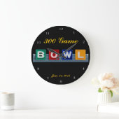 Grande Horloge Ronde Retro Bowling (Maison)