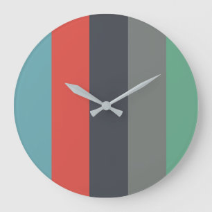 Grande Horloge Ronde Retro color