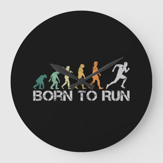 Grande Horloge Ronde Rétro de l'évolution run (Recto)