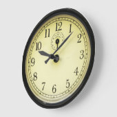 Grande Horloge Ronde Retro Fifties Wall Clock (Angle)