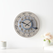 Grande Horloge Ronde Rétro Phone (Maison)