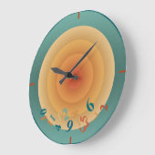 Grande Horloge Ronde Rétro radial (Angle)