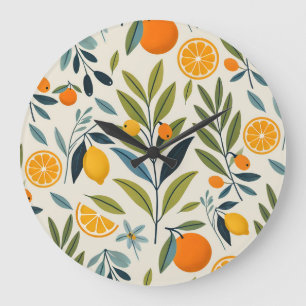Grande Horloge Ronde Rêve de citron verrier