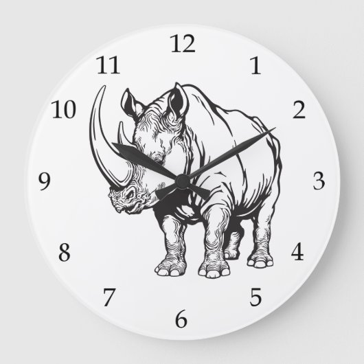 Grande Horloge Ronde rhinoceros (Recto)