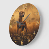 Grande Horloge Ronde Rhodesian Ridgeback (Angle)