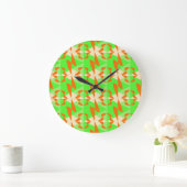 Grande Horloge Ronde Rhythmic Orange (Maison)
