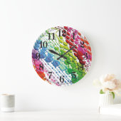 Grande Horloge Ronde Rideau de perle (Maison)