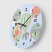 Grande Horloge Ronde Rising de ballon (Angle)