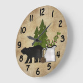 Grande Horloge Ronde River Country Silhouette Bear Charming (Angle)