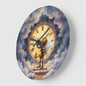 Grande Horloge Ronde Robby the Winged Timekeeper – Wings of Time Series (Angle)