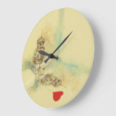 Grande Horloge Ronde Robots & Sentiments (Angle)