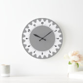 Grande Horloge Ronde Robuste 01 - Gris (Maison)