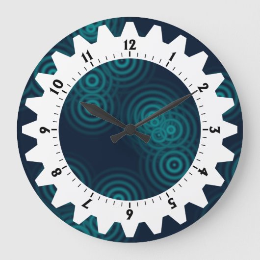 Grande Horloge Ronde Robuste 01 - Pluie électrique (Recto)