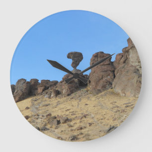 Grande Horloge Ronde Rocher équilibré Idaho Photo