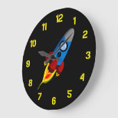 Grande Horloge Ronde Rocket Retro (Angle)