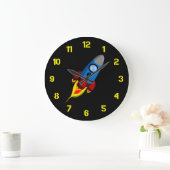 Grande Horloge Ronde Rocket Retro (Maison)
