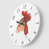 Grande Horloge Ronde Rooster (Angle)