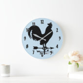 Grande Horloge Ronde Rooster de Weathervane (Maison)
