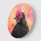 Grande Horloge Ronde Rooster Portrait (Angle)