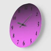 Grande Horloge Ronde Rose Deux Tons Simple (Angle)