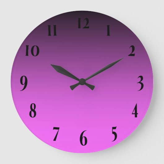 Grande Horloge Ronde Rose Deux Tons Simple (Recto)